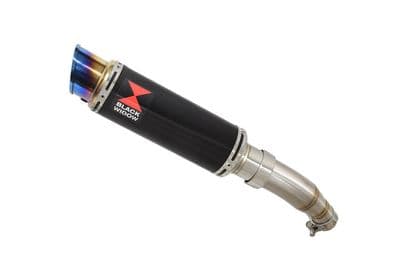 Z 250 SL Exhaust Silencer 230 mm Round Blue Tip Black Stainless