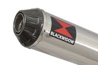 Z 250 SL Exhaust Silencer 370mm Round Stainless Carbon Tip