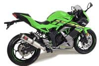 Z 250 SL Exhaust Silencer 370mm Round Stainless Carbon Tip