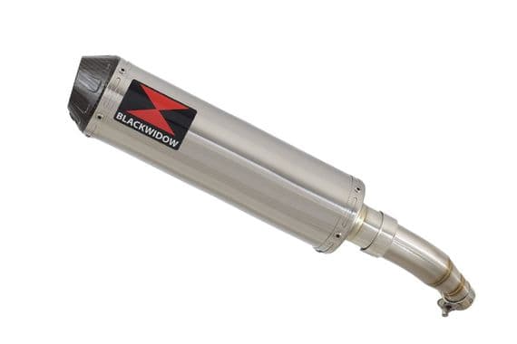 Z 250 SL Exhaust Silencer 370mm Round Stainless Carbon Tip