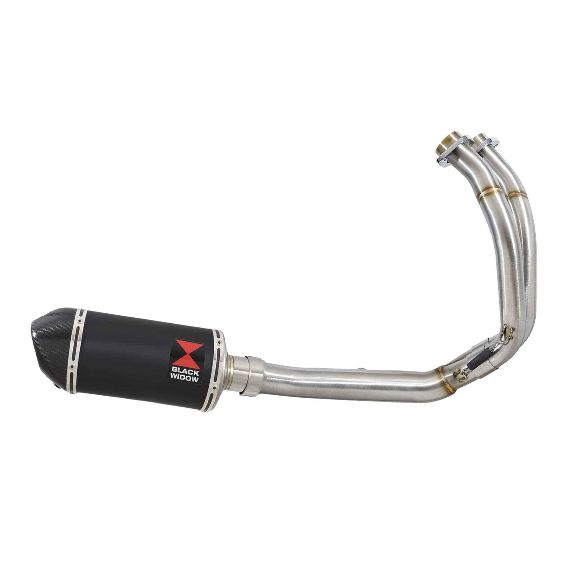 Z 650 2025 De Cat Exhaust System 200mm Oval Black Stainless Steel