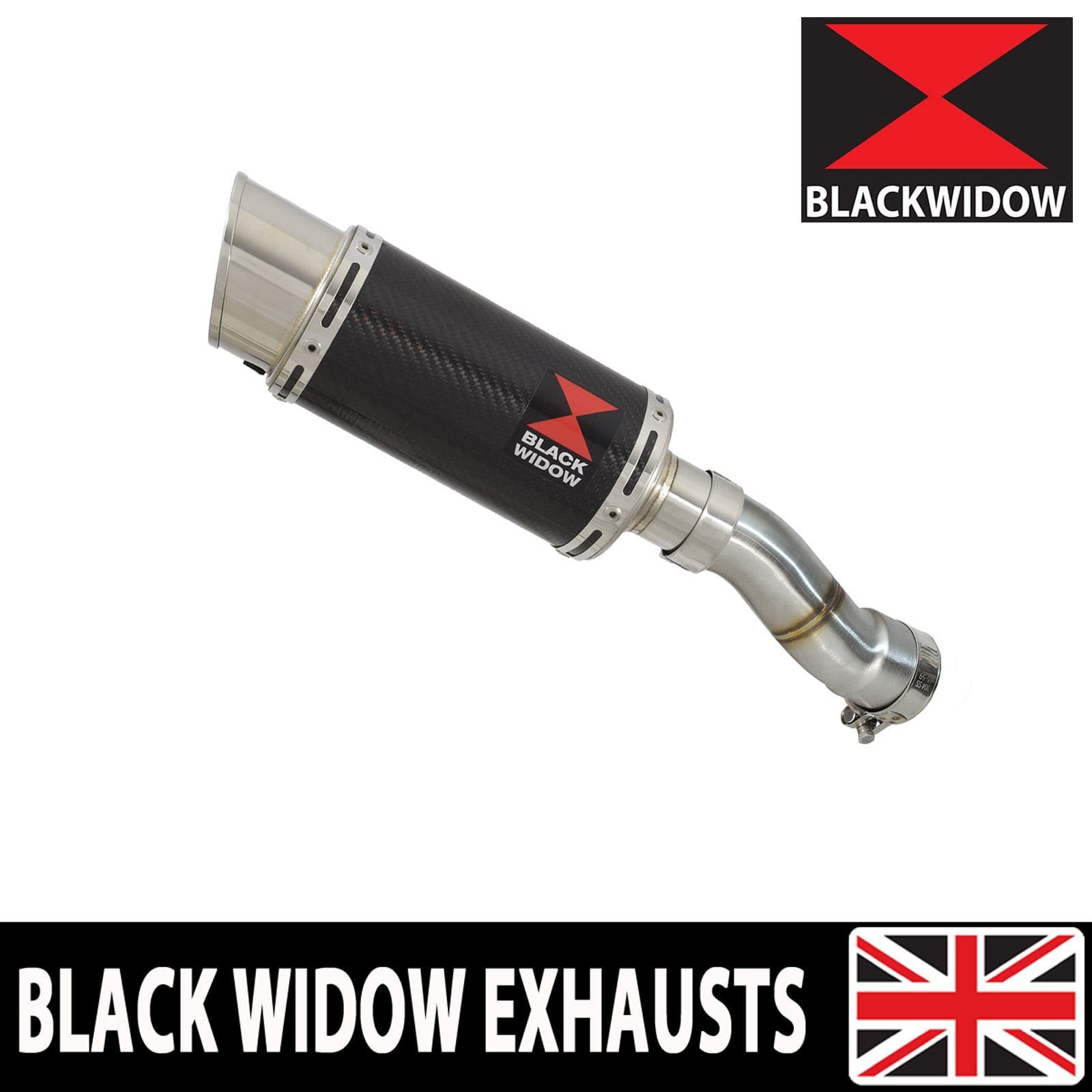 BLACK WIDOW ウレタン Z H2 SE 2023 - 2024 Exhaust Silencer 20mm Round Carbon
