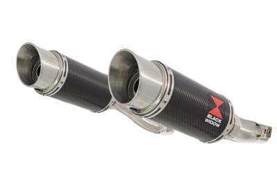 Z1000 10-19 4-2 Exhaust Silencers 200mm Round Carbon