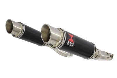 Z1000 10-19 4-2 Exhaust Silencers 230mm GP Round Black Stainless