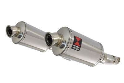 Z1000 10-19 4-2 Exhaust Silencers 230mm Oval Stainless