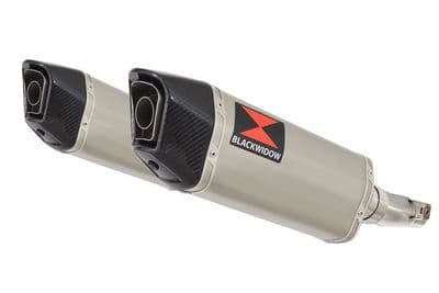 Z1000 10-19 4-2 Exhaust Silencers 300mm Hexagonal  Stainless Carbon Tip