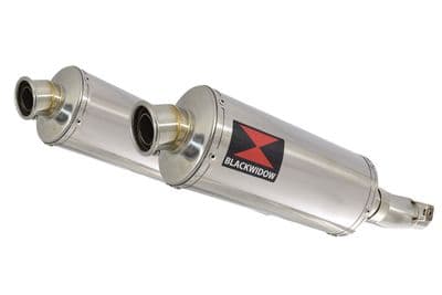 Z1000 10-19 4-2 Exhaust Silencers 300mm Oval Stainless