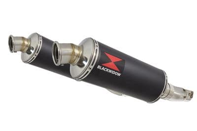 Z1000 10-19 4-2 Exhaust Silencers 300mm Round Black Stainless