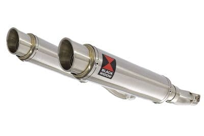 Z1000 10-19 4-2 Exhaust Silencers 350mm GP Round Stainless