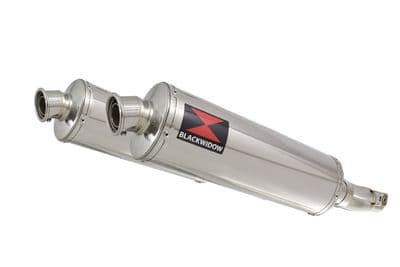 Z1000 10-19 4-2 Exhaust Silencers 400mm Oval Stainless
