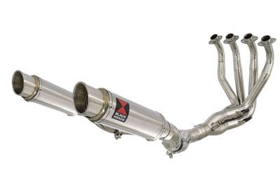 Z1000 Z1000 SX 2010 - 2019 4-2 De Cat Exhaust System 230mm GP Round Stainless Silencers