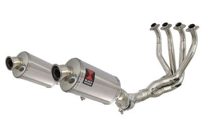 Z1000 Z1000 SX 2010 - 2019 4-2 De Cat Exhaust System 230mm Oval Stainless Silencers