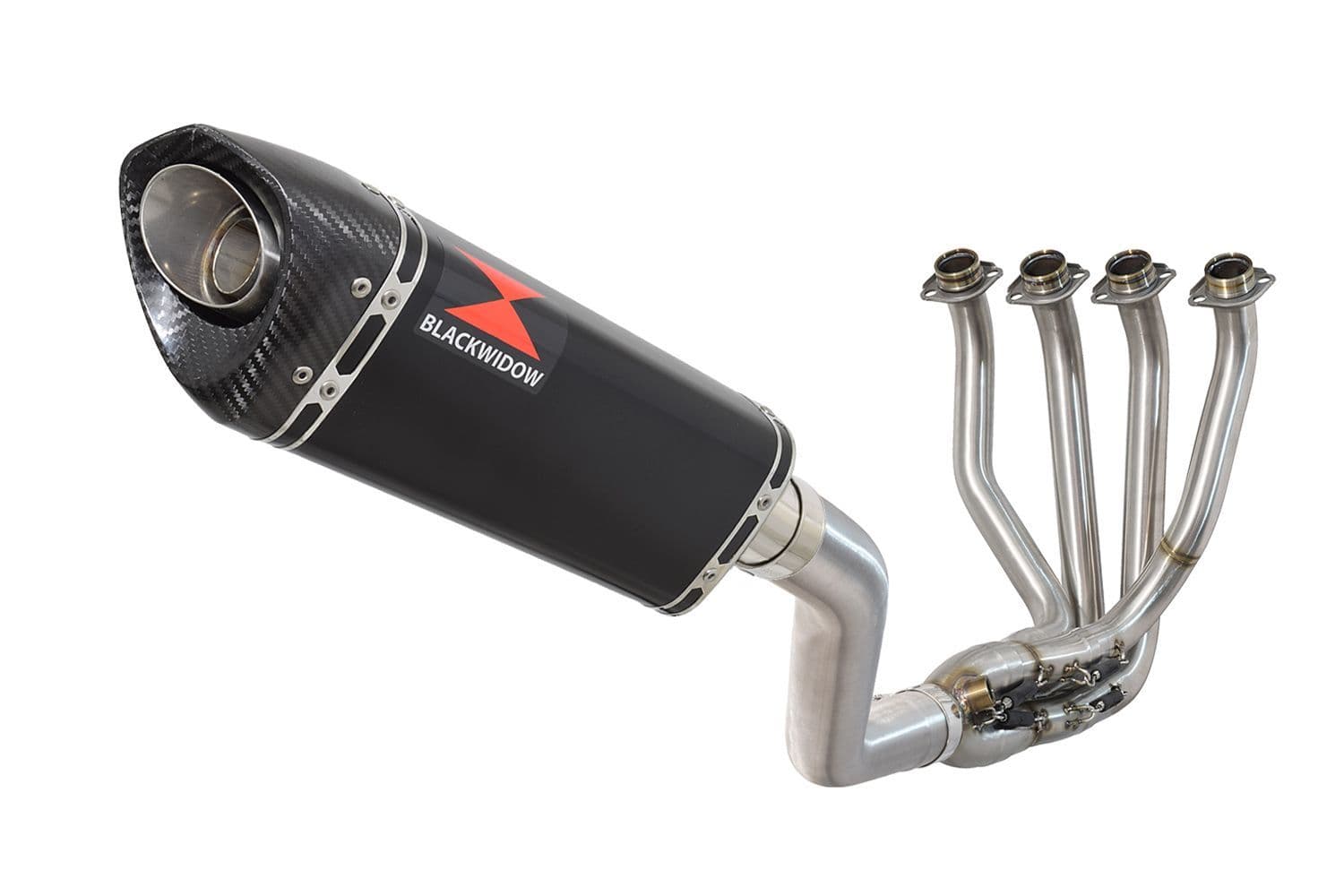 Z1000 Z1000SX 20102019 41 De Cat Exhaust System 300mm Tri Oval Black