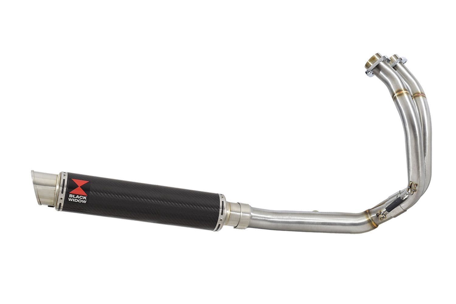 。 Z650 RS 2022 - 2024 De - Cat Exhaust System 350mm GP Round Carbon
