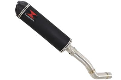 Z800 ZR800A  2013-2016 Exhaust Silencer 400mm Oval Black Stainless Carbon Tip