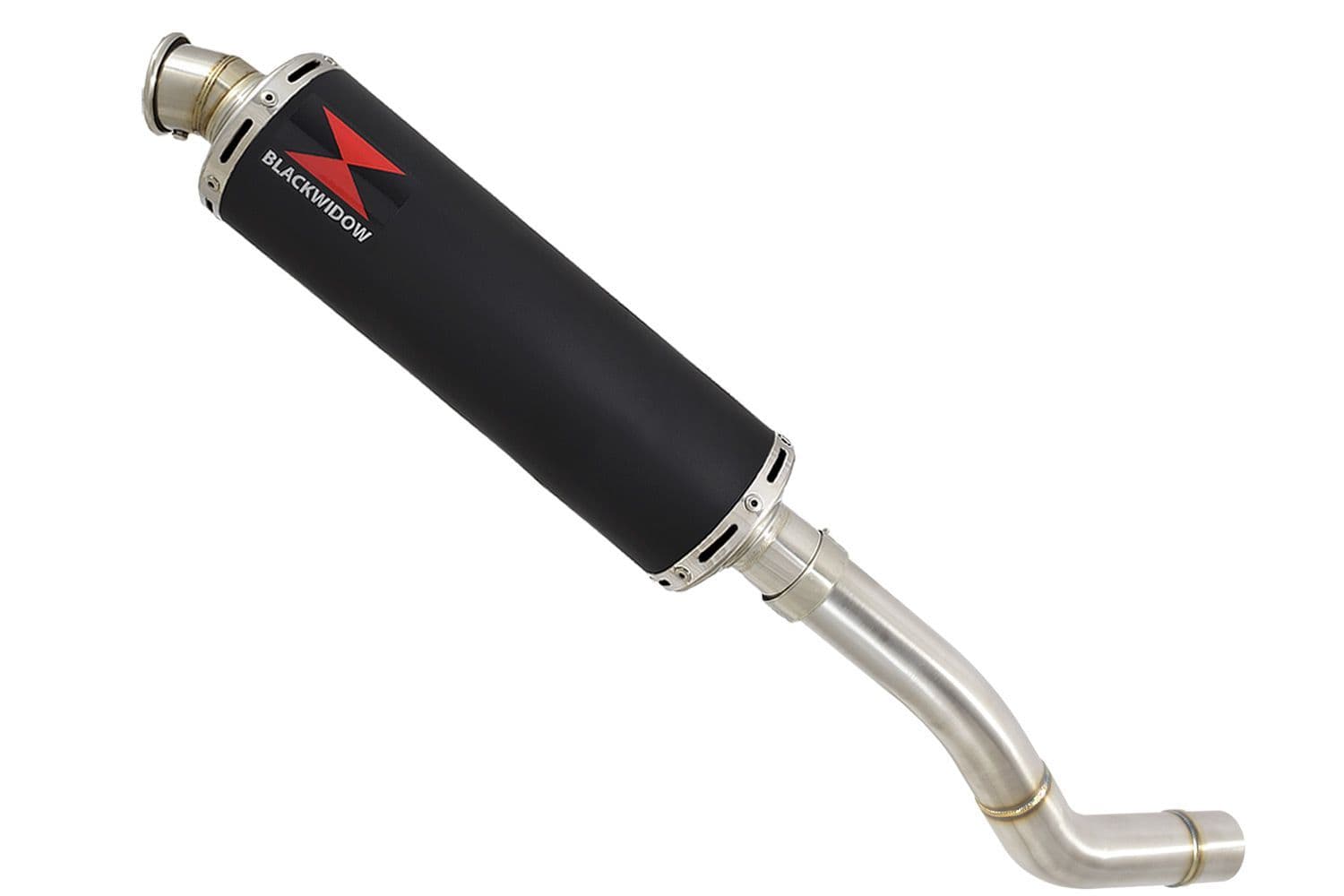 Z800 ZR800A 2013-2016 Exhaust Silencer 400mm Round Black Stainless