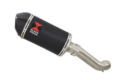 Z900 2017-2019 4-1 Exhaust Silencer 200mm Oval Black Stainless Carbon Tip