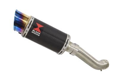 Z900 2017-2019 4-1 Exhaust Silencer 200mm Round Blue Tip Carbon