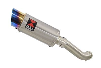 Z900 2017-2019 4-1 Exhaust Silencer 200mm Round Blue Tip Stainless