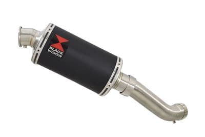 Z900 2017-2019 4-1 Exhaust Silencer 230mm Oval Black Stainless
