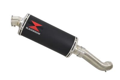 Z900 2017-2019 4-1 Exhaust Silencer 300mm Oval Black Stainless