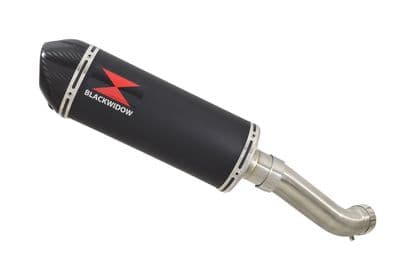 Z900 2017-2019 4-1 Exhaust Silencer 300mm Oval Black Stainless Carbon Tip