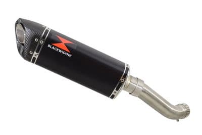 Z900 2017-2019 4-1 Exhaust Silencer 300mm Tri-Oval Black Stainless Carbon Tip