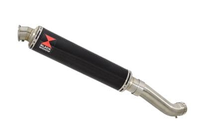 Z900 2017-2019 4-1 Exhaust Silencer 350mm Round Black Stainless