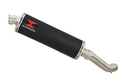 Z900 2017-2019 4-1 Exhaust Silencer 400mm Oval Black Stainless