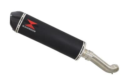 Z900 2017-2019 4-1 Exhaust Silencer 400mm Oval Black Stainless Carbon Tip