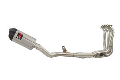 Z900 2017-2019 4-1 Race De-cat Exhaust System 200mm Oval Stainless Carbon Tip Silencer