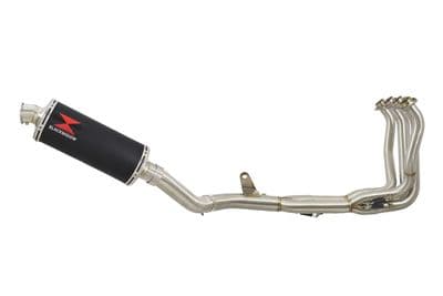 Z900 2017-2019 4-1 Race De-cat Exhaust System 300mm Oval Black Stainless Silencer