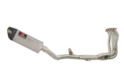 Z900 2017-2019 4-1 Race De-cat Exhaust System 300mm Tri Oval Stainless Carbon Tip Silencer