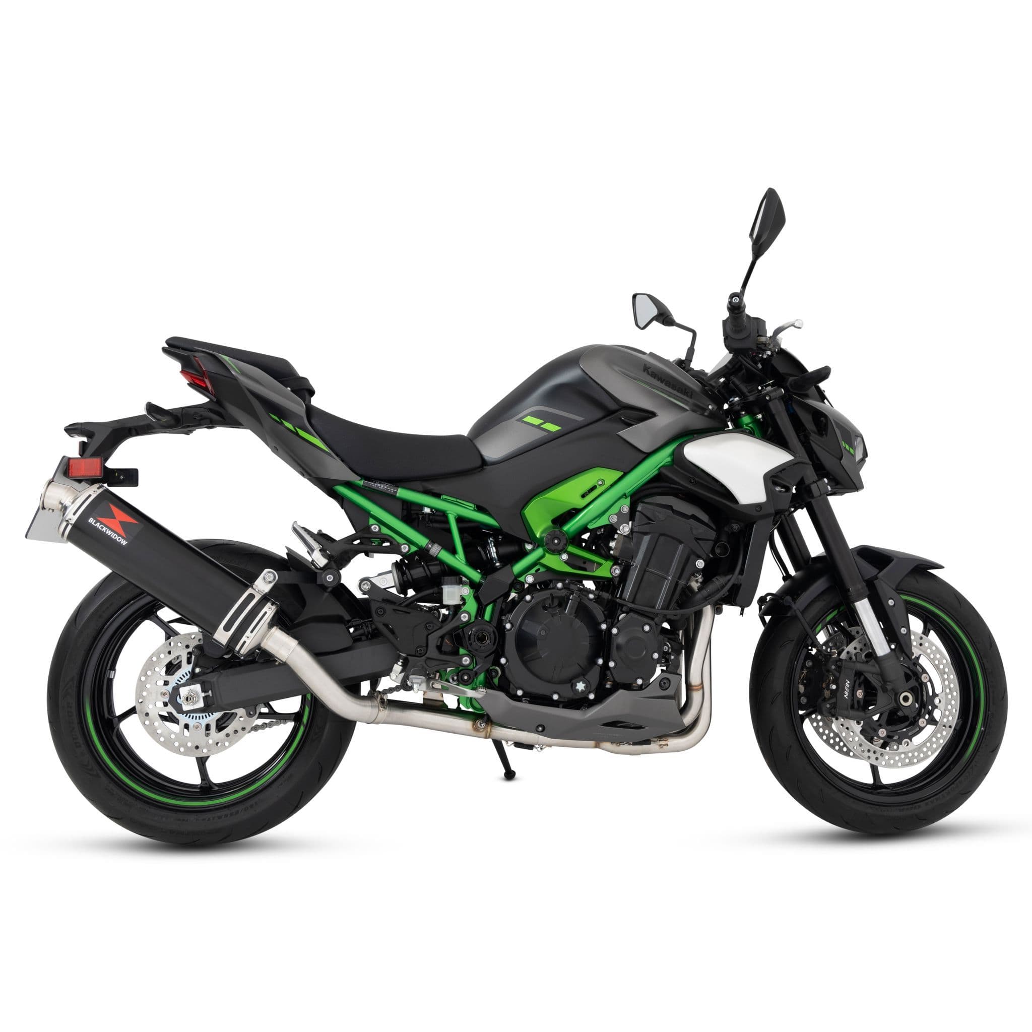 Z900 2025 - 2026 Full Exhaust System 400 mm Oval Black Stainless
