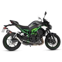 Z900 2025 Exhaust Silencer 300mm Oval Black Stainless Steel Carbon Tip Silencer