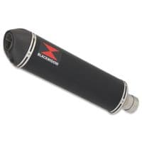 Z900 2025 Exhaust Silencer 300mm Oval Black Stainless Steel Carbon Tip Silencer