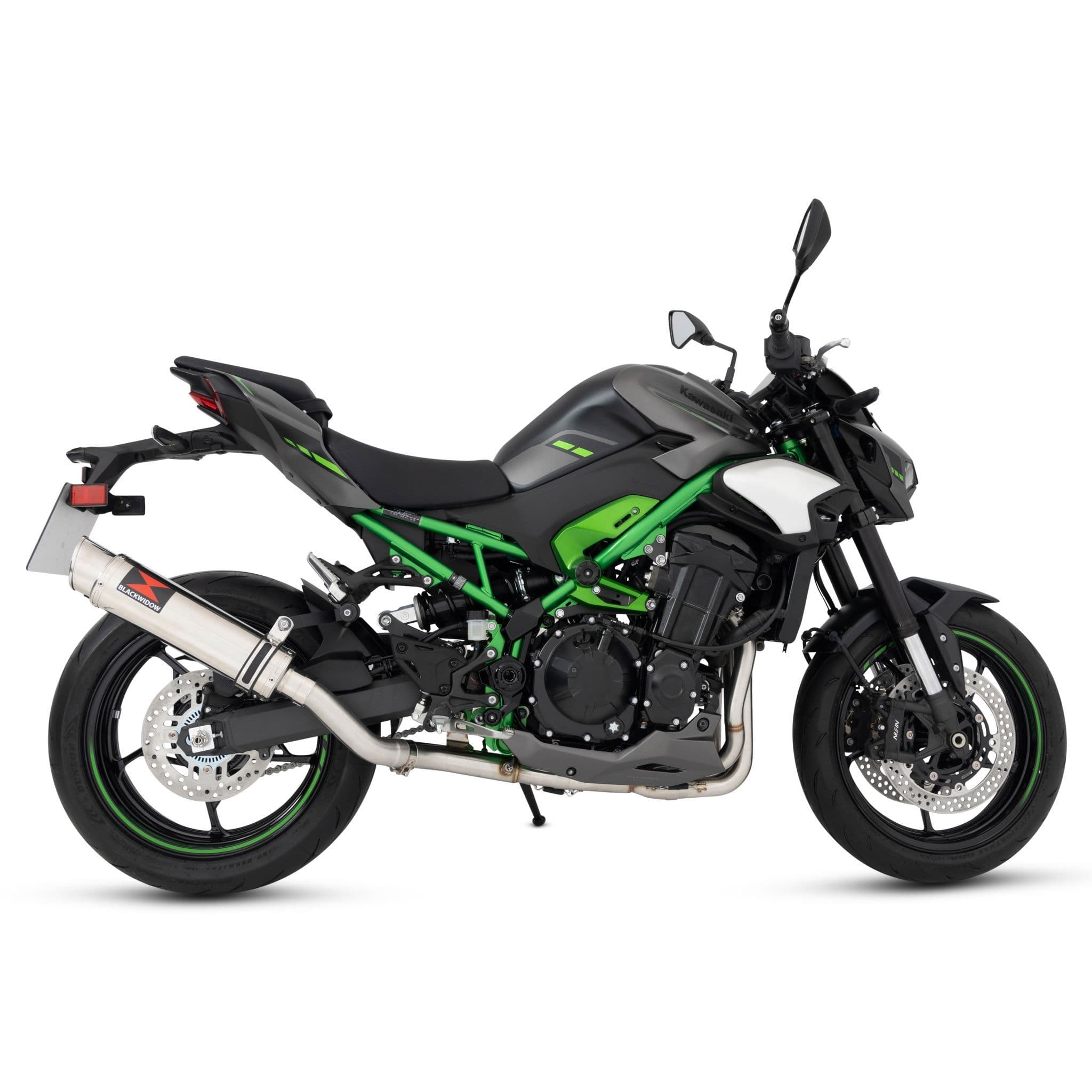 写真 Z900 2025 Full Exhaust System 360 mm Round GP Stainless Steel Silencer