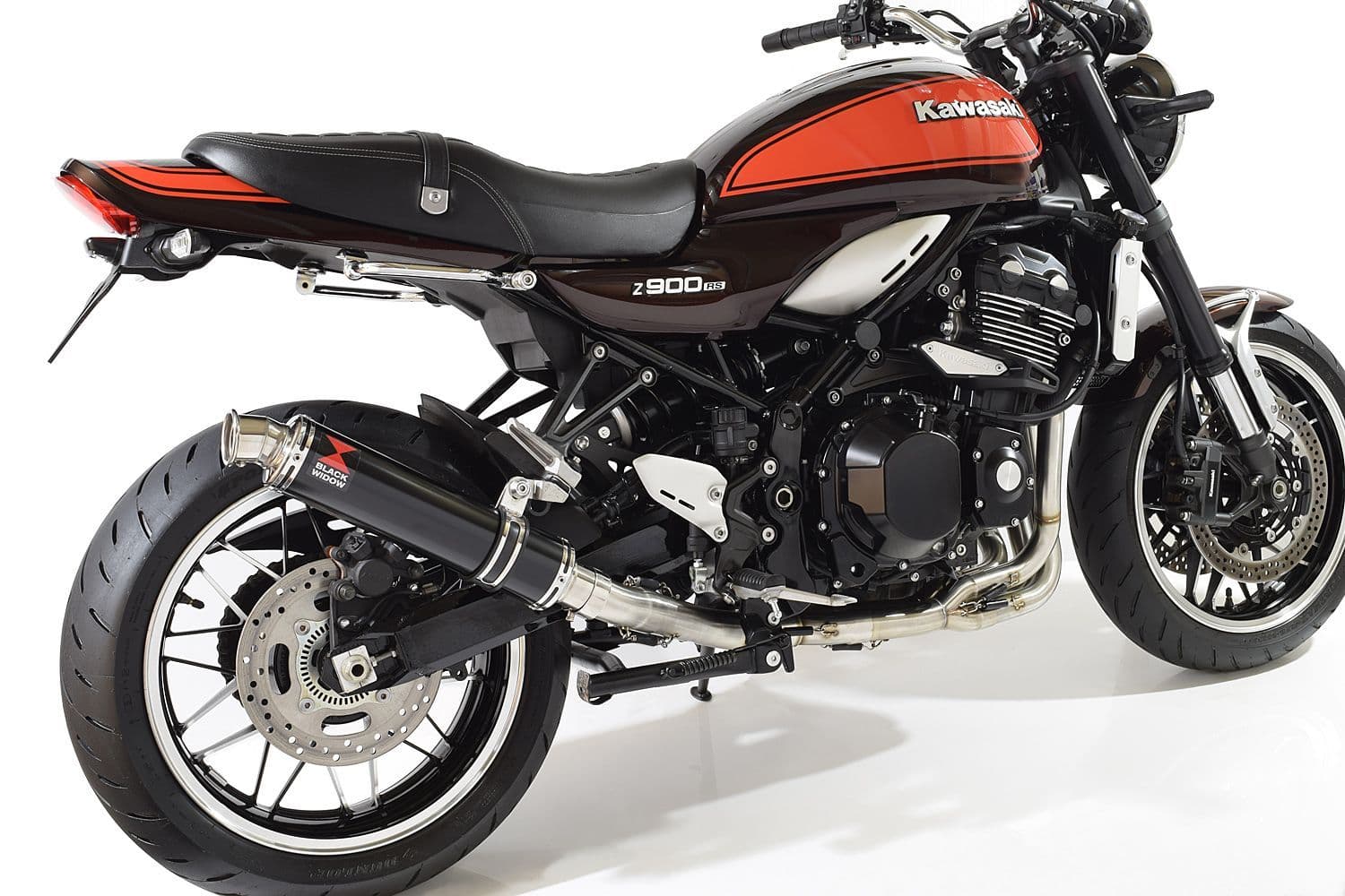 Z900RS & Cafe 4-1 De-Cat Race Exhaust System 350mm Round Black