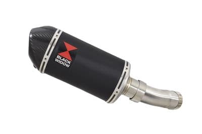 Z900RS & Cafe 4-1 Exhaust Link Pipe + 200mm Oval Black Stainless Carbon Tip Silencer