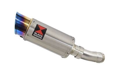 Z900RS & Cafe 4-1 Exhaust Link Pipe + 200mm Round Blue Tip Stainless Silencer