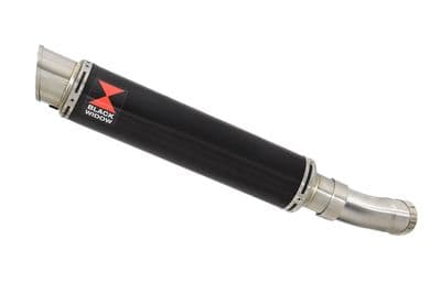 Z900RS & Cafe 4-1 Exhaust Link Pipe + 350mm GP Round Black Stainless Silencer