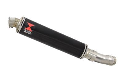 Z900RS & Cafe 4-1 Exhaust Link Pipe + 350mm Round Black Stainless Silencer