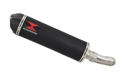 Z900RS & Cafe 4-1 Exhaust Link Pipe + 400mm Oval Black Stainless Carbon Tip Silencer