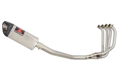 ZRX1100 ZRX 1100 Exhaust System with 300mm Tri-Oval Stainless Carbon Tip Silencer