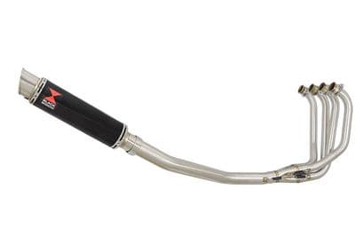 ZRX1100 ZRX 1100 Exhaust System with 350mm GP Round Black Stainless Silencer