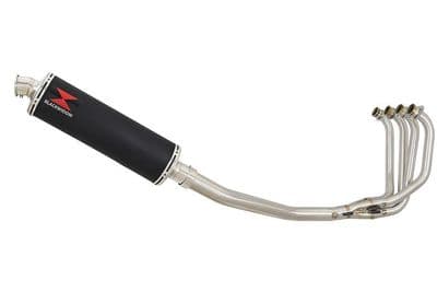 ZRX1100 ZRX 1100 Exhaust System with 400mm Oval Black Stainless Silencer