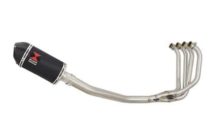 ZRX1200 ZRX 1200 Exhaust System with 200mm Oval Black Stainles Carbon Tip