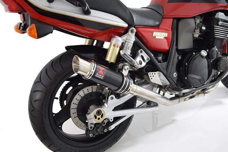 ZRX1200 ZRX 1200 Exhaust System with 230mm GP Round Black