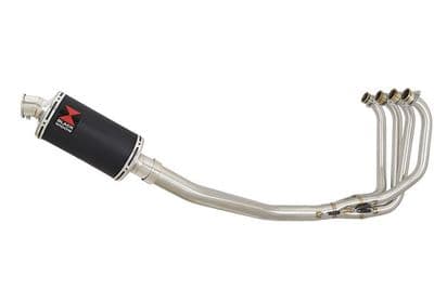 ZRX1200 ZRX 1200 Exhaust System with 230mm Oval Black Stainless Silencer