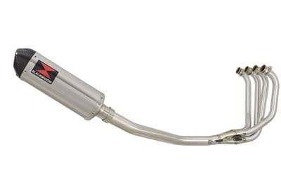ZRX1200 ZRX 1200 Exhaust System with 300mm Oval Stainless Carbon Tip Silencer